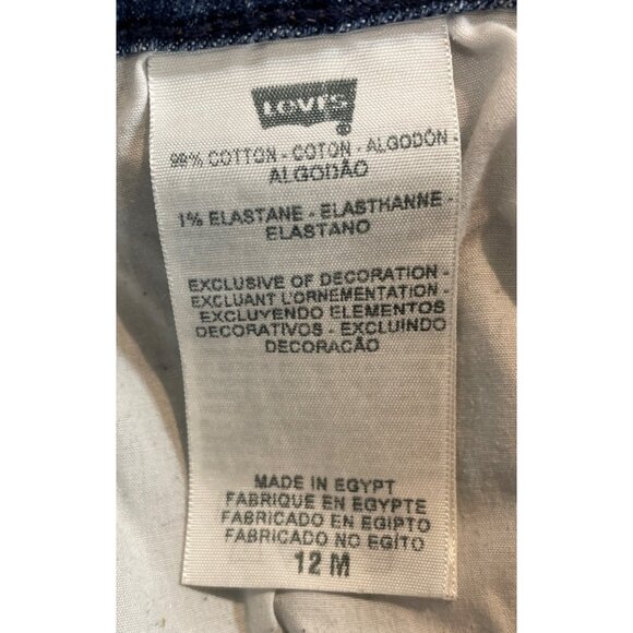 Levis Mid RIse Skinny Medium Blue Denim Jeans Womens Size 12M - Picture 6 of 7